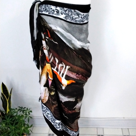 Vintage Fata Morgana ladies pareo/sarong, 64" x 43" - Picture 2 of 8